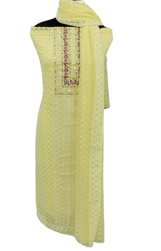 Best Quality georgette suit fabric dress material - Myshkaa