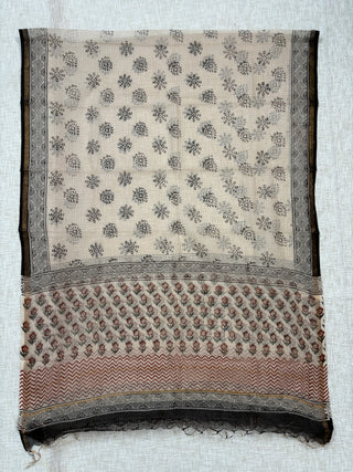 Cotton Handblock Office Wear Suit fabric with Kota Doria Dupatta