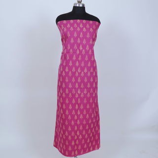 Cotton Handblock Office Wear Suit fabric with Kota Doria Dupatta