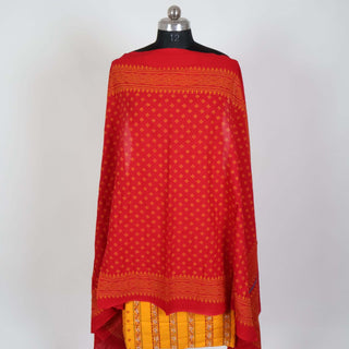 Yellow Cotton Handloom Office Wear Suit