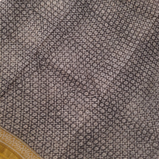 Hand Block Print Kota Doria Cotton Saree with zari border and unstitched Blouse Piece