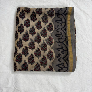 Vanaspati Handblock Chanderi Suit Material with Chanderi Dupatta