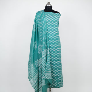 Handblock Cotton Suit Material with Cotton Dupatta