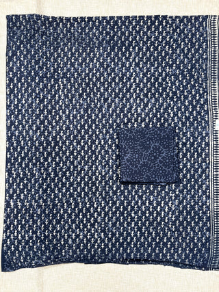 Cotton Handblock Office Wear Suit fabric with Kota Doria Dupatta