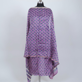 Handblock Chanderi Suit Material with Chanderi Dupatta