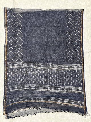 Cotton Handblock Office Wear Suit fabric with Kota Doria Dupatta