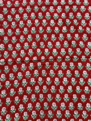 Cotton Handblock Office Wear Suit fabric with Kota Doria Dupatta