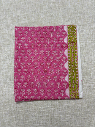 Cotton Handblock Office Wear Suit fabric with Kota Doria Dupatta