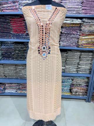 Georgette Party Wear Suit Fabric with georgette dupatta