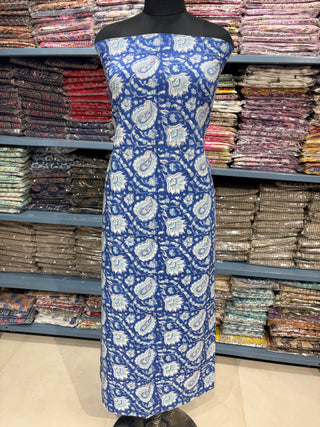 Cotton Block Print  suits - 2.5m running fabric