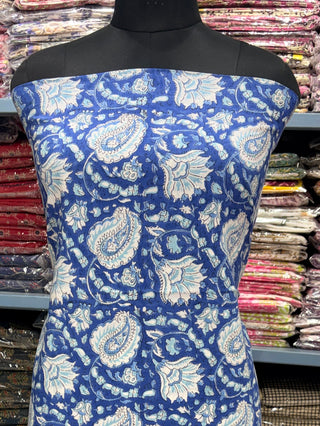 Cotton Block Print  suits - 2.5m running fabric