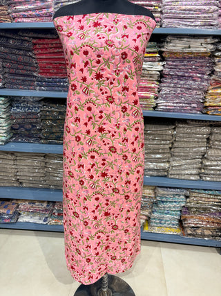 Cotton Block Print  suits - 2.5m running fabric