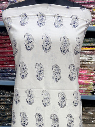 Cotton Block Print  suits - 2.5m running fabric