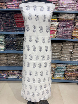 Cotton Block Print  suits - 2.5m running fabric