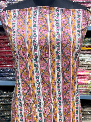 Cotton Block Print  suits - 2.5m running fabric