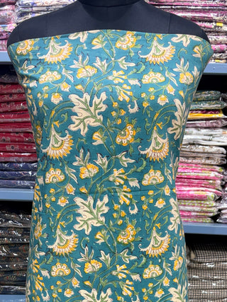 Cotton Block Print  suits - 2.5m running fabric