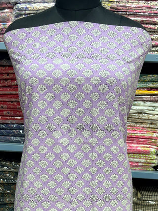 Cotton Block Print  suits - 2.5m running fabric