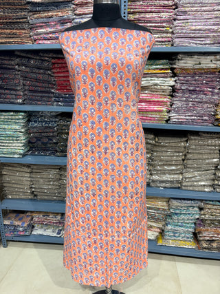 Cotton Block Print  suits - 2.5m running fabric