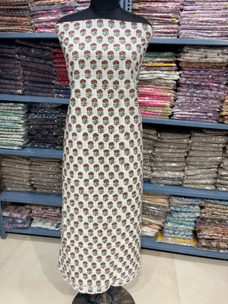 Cotton Block Print  suits - 2.5m running fabric