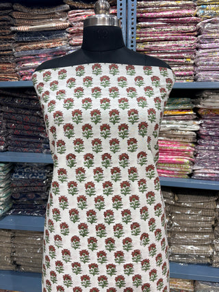 Cotton Block Print  suits - 2.5m running fabric