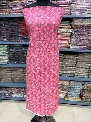 Cotton Block Print  suits - 2.5m running fabric