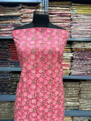 Cotton Block Print  suits - 2.5m running fabric