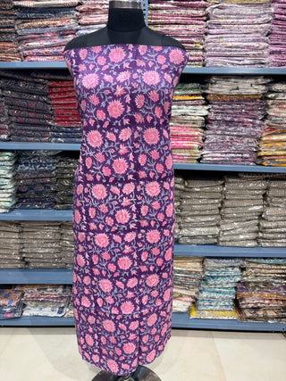Cotton Block Print  suits - 2.5m running fabric