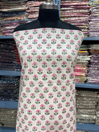 Cotton Block Print  suits - 2.5m running fabric