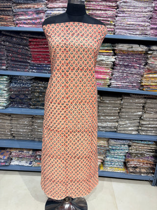 Cotton Block Print  suits - 2.5m running fabric
