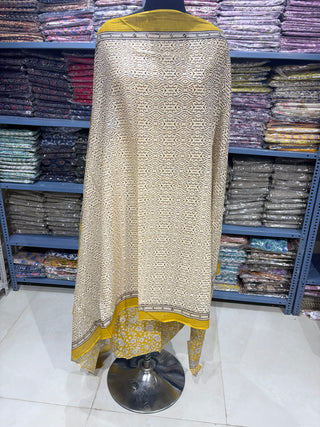Handblock Cotton Suit Material with Cotton Dupatta