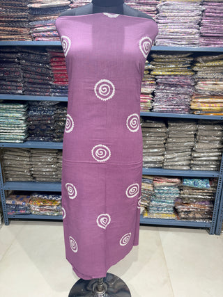 Cotton Block Print  suits - 2.5m running fabric