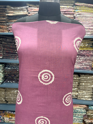 Cotton Block Print  suits - 2.5m running fabric