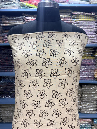 Cotton Block Print  suits - 2.5m running fabric