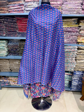 Handblock Cotton Suit Material with Cotton Dupatta