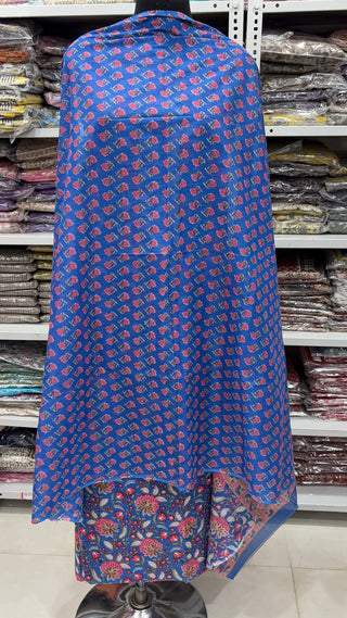 Handblock Cotton Suit Material with Cotton Dupatta