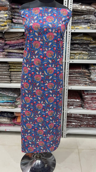 Handblock Cotton Suit Material with Cotton Dupatta