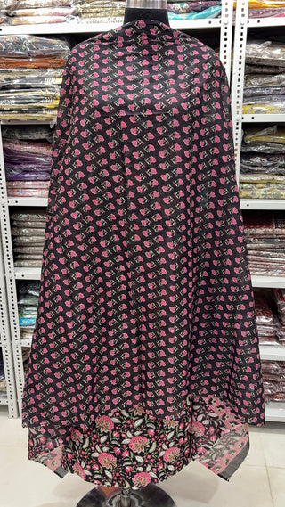 Handblock Cotton Suit Material with Cotton Dupatta