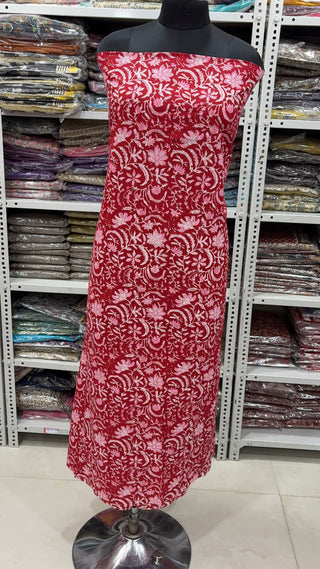Handblock Cotton Suit Material with Cotton Dupatta