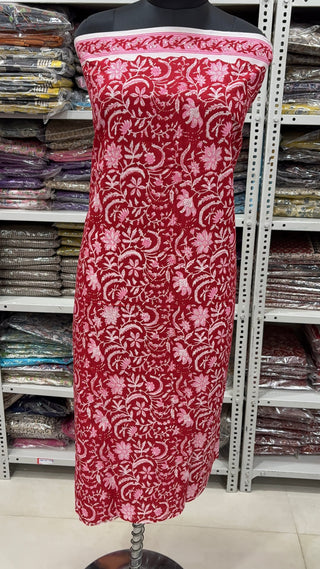 Handblock Cotton Suit Material with Cotton Dupatta