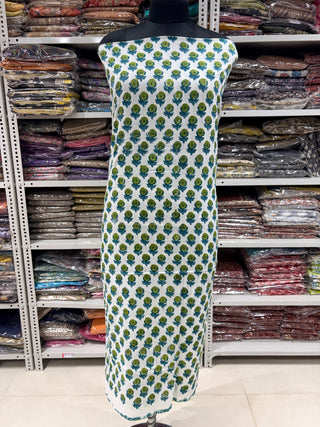 Cotton Block Print  suits - 2.5m running fabric