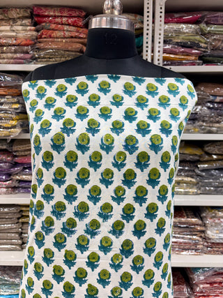Cotton Block Print  suits - 2.5m running fabric