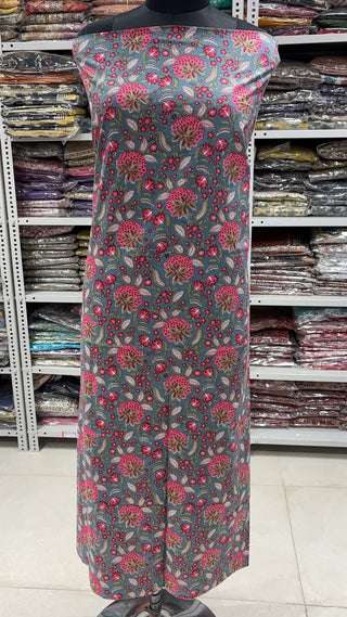 Handblock Cotton Suit Material with Cotton Dupatta