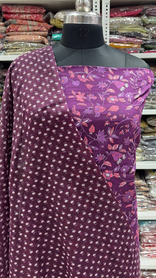 Handblock Cotton Suit Material with Cotton Dupatta