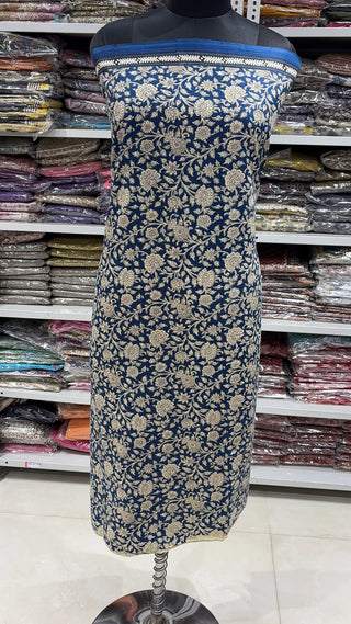 Handblock Cotton Suit Material with Cotton Dupatta