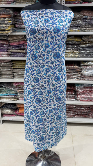 Handblock Cotton Suit Material with Cotton Dupatta #2252