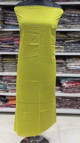 Handblock Cotton Suit Material with Cotton Dupatta