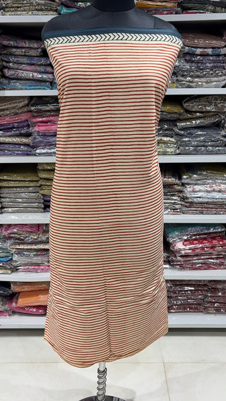 Handblock Cotton Suit Material with Cotton Dupatta