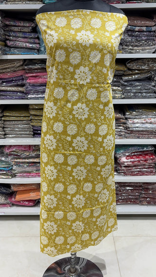 Handblock Cotton Suit Material with Cotton Dupatta
