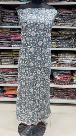 Handblock Cotton Suit Material with Cotton Dupatta