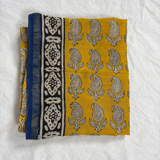 Handblock Chanderi Suit Material with Chanderi Dupatta